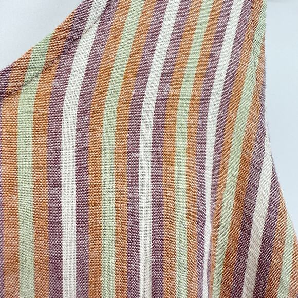 Patagonia Sleeveless Jumpsuit XS Garden Island Evening Mauve Striped Hemp NWT - Picture 9 of 15